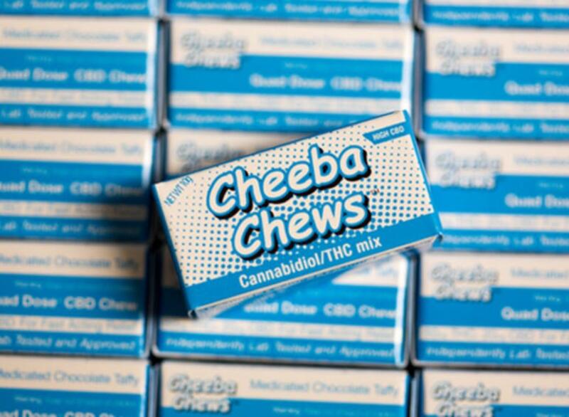 Cheeba Chews Chocolate Taffy High CBD (20mg CBD – 50mg THC)