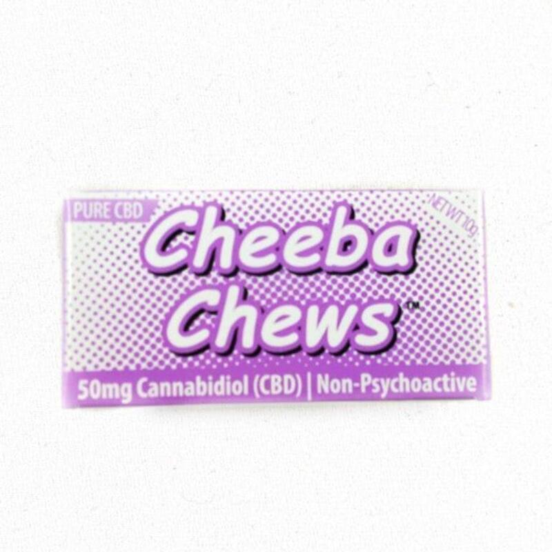 Cheeba Chews Chocolate Taffy Pure CBD (50mg CBD)