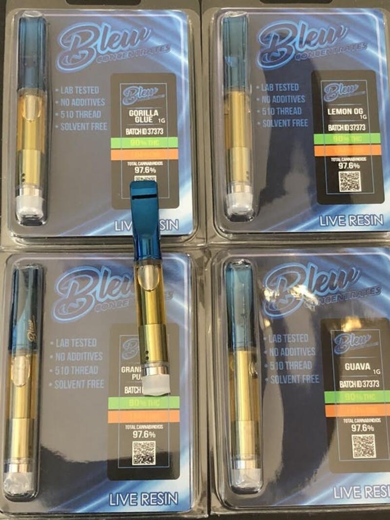 Blew concentrates live resin vape cartridge