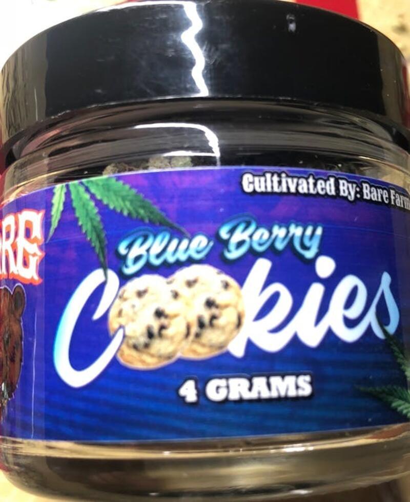 Bare Farms Pre-Packaged 1/8th Blue Berry Cookies