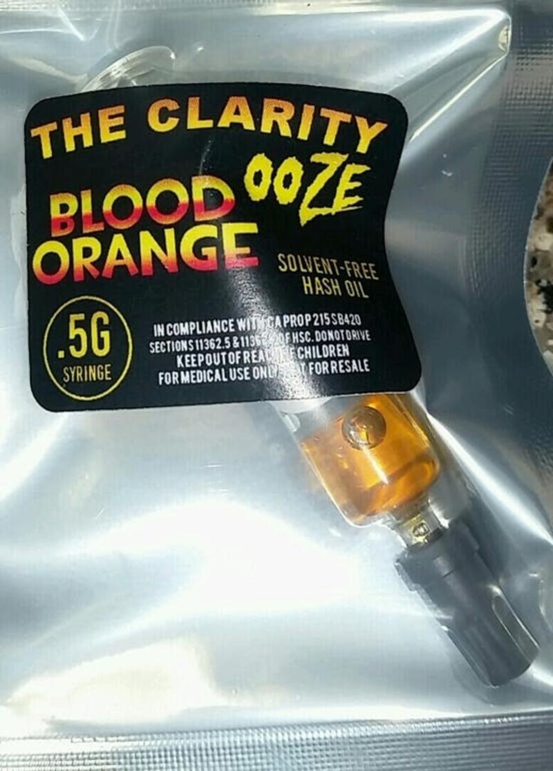 Clarity Ooze Blood Orange Syringe .5g