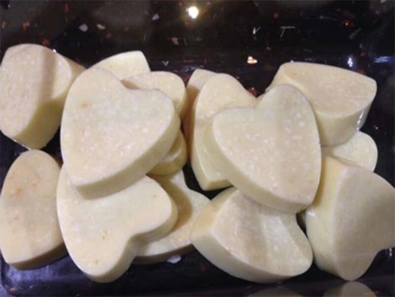 White Chocolate Coconut Hearts