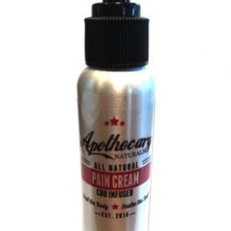 Apothecary - All Natural Hemp Terpene Pain Cream – Unscented (120ml bottle)