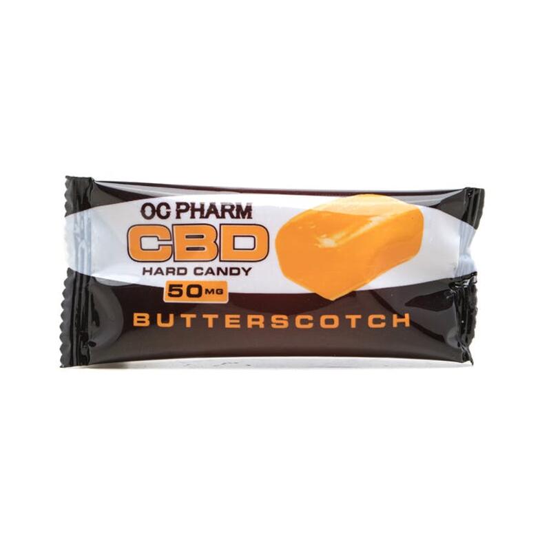 Butterscotch CBD Hard Candy 50mg