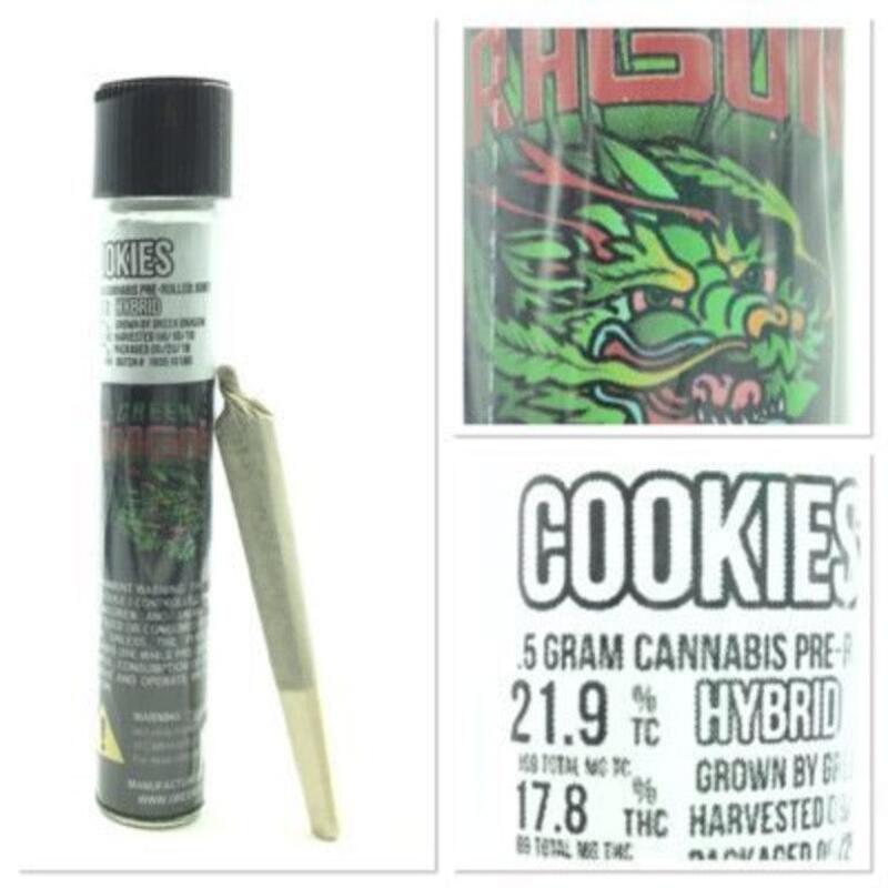 Green Dragon - Cookies Pre Roll