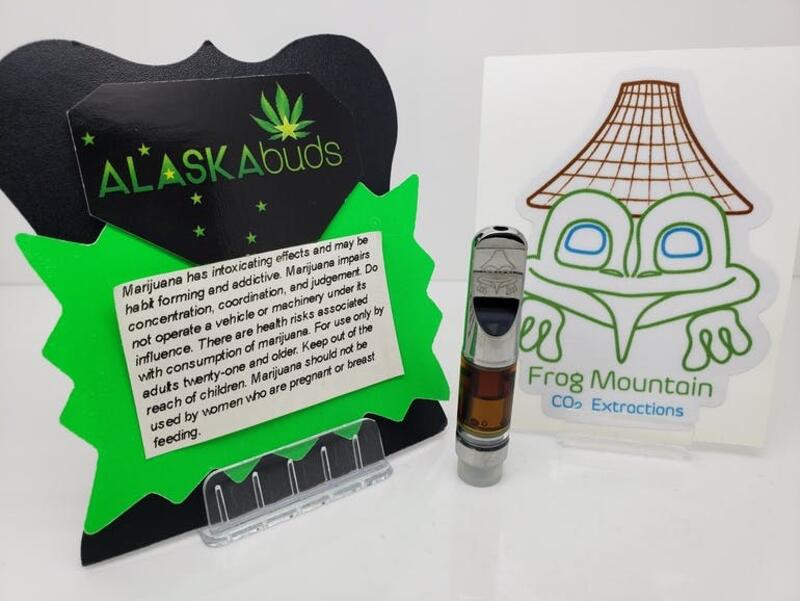 Black Mamba CO2 Cartiridge .5 gram THC 41.48% from Frog Mountain