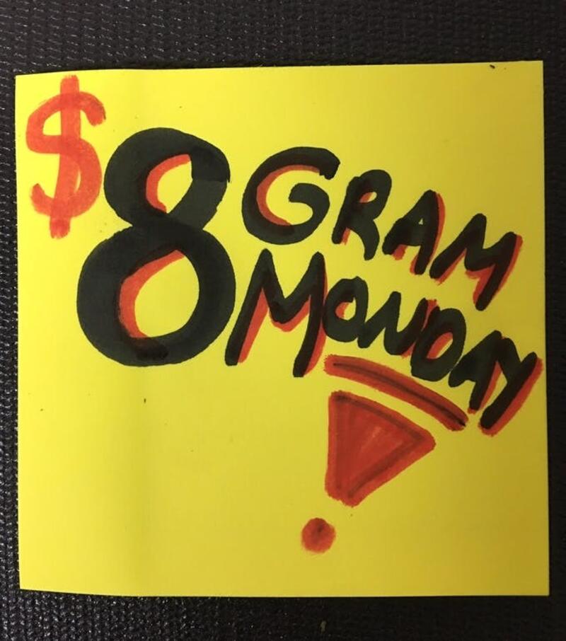 $8 GRAM MONDAY