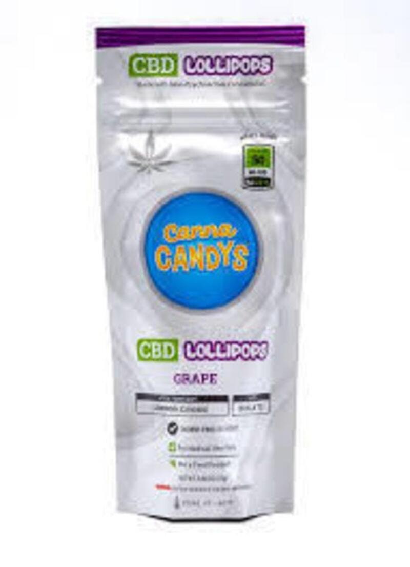 CannaCandy CBD Lollipop - Grape 100mg